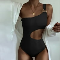 Bikini setovi za žene Bikini Solid Boja jednodijelna kupaći kostim ženski osjećaj bez ikakvih ramena