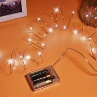 LED bakarna svjetla koja se baterija radi, mini bakara bakrena žičana žica za božić, spavaću sobu, zabave,
