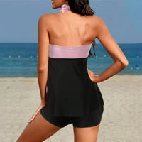 Ženski kupaći kostimi Tummmy Control Plus Size Coleit CoverUp kupaći kostimi za dva kupaća odijela Cvjetni
