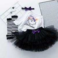 Toddler Baby Cartoon Witch dugih rukava princeza haljina za djevojke Halloween odijelo Ljetna rasprodaja