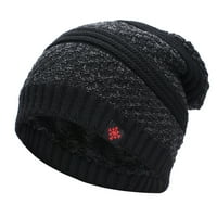 Vuneni šešir Zima plus baršunasti šešir na otvorenom biciklističkom toplinom UNSI skijaški šešir