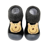 Toddle obuća Zimske male cipele meko dno zatvorene non klizne tnje crtane čarape za životinje cipele