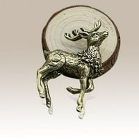 Čvrsta mesingana minijaturna jelena statua tabletop ukras čaja zanata za prodaju