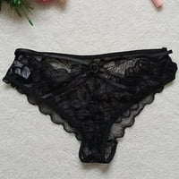 Uorcsa donje rublje set izdubljene udobne seksi čipke ljetne perspektive žene gaćice crno