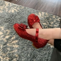 Stelle Girls Mary Jane Glitter cipele s niskim potpeticama Haljina, mališani djevojčice Bowknot Cvjetna