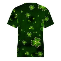 Dnevne majice St.Patrick za žene udobne casual bluze O-izrez majica kratkih rukava Tees Redovna fit