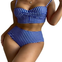 Meihuida ženski bikini set špagetti kaini na vrhu vrhova + donji set kupaći kostim