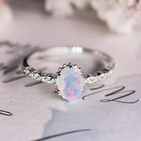Bacc dodaci Moda izvrsna vintage Opal dijamantni prstenovi za žene za angažman prsten nakit pokloni zvoni bijeli 9