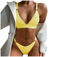 GDFUN Fashion Women Solid Boja Bikini Split kupaći kostim Ležerni seksi kupaći kupaći kostim Žene