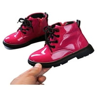 Wazshop dječaci čizme debele potplatne čizme Zip-up gležvne cipele s slatkom platformom djeca visoka