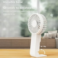 Hesxuno novi USB ručni ventilator, reverzibilna baza, vertikalna puhanja, brzine vjetra, mini radna