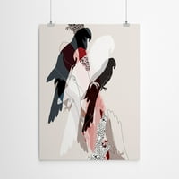 AmericanFlat ptice od nade Bainbridge Poster Art Print