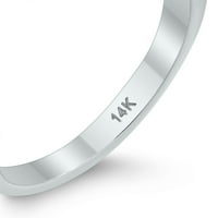 Ženski AGS certificirani Carat TW Halo Diamond zaručnički prsten u 14k bijelo zlato