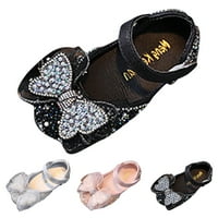 DMQupv čizme za djevojčice cipele princeze haljina cipele cipele biserne sekvere vrpce Bow Girls Boots