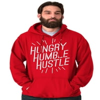 Hungry Humble Hustle Inspirational dukserice Žene MUŠKE BRISKO BRANDS 2x
