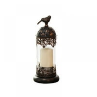 Vintage stup držač svijeća Marokanski držač žičara časnog željeza ukrašeni ukras ukras za ukrašavanje,