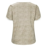 Floleo ženski vrhovi za čišćenje ljetni modni ženski ležerni tiskati pulovere za okrugle vrata majica