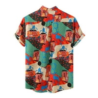 Vježbajte košulje dugih rukava muškarci za nanošenje muškog ljetnog casual majica Hawaii Ispis majica