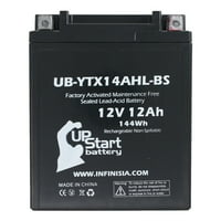 Zamjena baterije Ub-YTX14AHL-BS za Arctic Cat Jag, Jag DL CC Snowmobile - tvornički aktivirani, bez