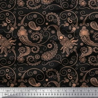 Soimoi Rayon Crepe tkanina cvjetna i paisley ispis tkanina od dvorišta široko