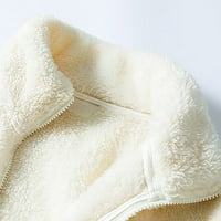 Tking Fashion Women Cardigan Solid Fleece topli dvostrani plišani kaput zadebljani kaput za žene Cardigan