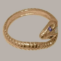 Britanci napravio je 10k Rose Gold Real Pravinski Opal i ametist Ženski prsten - Veličine Opcije - Veličina