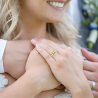 SHLDYBC prstenovi za žene, dame modni dijamantni prsten Šareni ličnosti geometrijski prsten veličine 5, ljetna ušteda