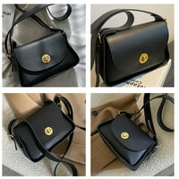 Prave kožne modne torbe za torbu za ženu Satchel Designer torbice ručke ručke Crossbody torba, crna,