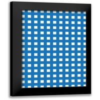 Siva, jace crna modernog uokvirenog muzeja Art Print pod nazivom - uzorci plavi
