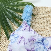 Amaping Ženski jedno kupaće kostimi umjetne cvijeće kupaće kostime cvjetno tiskane gumene kontrole Monokini