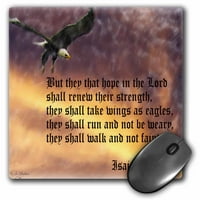 3drose ISAIAH 40-biblijski stih sa orao protiv problematičnog neba, jastučićem za miša