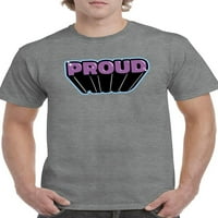 Ponosni ljubičasti banner majica Men -Smartprints dizajni, muški 4x-veliki