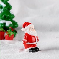 Božićne minijaturne figurine Santa Claus tablice figurice smola vrtlarstvo rekviziti Božićni pokloni