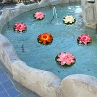 AMOSFUN simulacija plutajuća voda plastični lotus cvjetni ribnjak riblji rezervoar ukrasi
