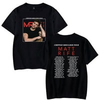 Matt Rife Tour Merch majica Summer Modna Crewneck kratki rukav Ležerni čarapa