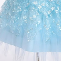 Uccdo Little Girls Floor cvjetna djevojka haljina Princess Sequin Wedding Tutle Tutu Haljine maturalne