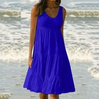 Ljetne haljine za žene dugačka visoka struka vela košulja na plaži