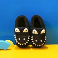Eyicmarn Toddler Boys Girls plišane papuče Dječja zimska novost crtani morski pas protiv klizanja kućna