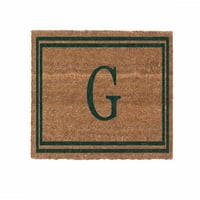 Cocomatsnmore Monogram Vinil Podignute zelene dvostruke granične doormate 38 60