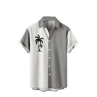 Leesechin muške havajske majice velike i visoke ljetne vješanja majica kratkih rukava na casual na klirensu