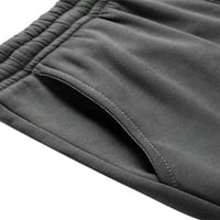 Glookwis Men Solid Bool Duksevi ugrađene dno Fleece lagane sportske hlače nacrtač sa džepovima Trucje
