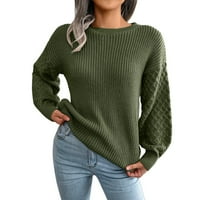 Pad džempera za žene Trendy grafički jesen dugih rukava CREW CREW CALL CLUTE CLiT Ležerne prilike za