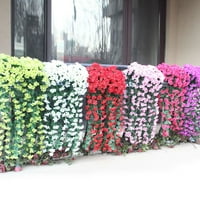 Viseći cvijeće umjetno ljubičasto cvijeće zida Wisteria košarica viseći vijenac vinova loza lažna svila