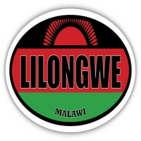 LILONGWE MALAWI zastava naljepnica sa morskim izbornicima