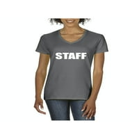 MMF - Ženska majica s kratkim rukavima V-izrez, do žena Veličina 3XL - osoblje