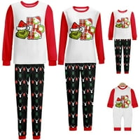 Grinch Family Božićni podudaranje pidžamas setovi Xmas podudaranje PJS Holiday PJS za muškarce Žene