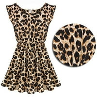 Honeeladyy haljine za žene Ljeto Ležerne prilike Ležerne prilike Leopard Ležerne prilike kratkog rukava