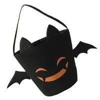 Pamuk Halloween ručna košarica Halloween Goody torbe Portable platnene torbe Sklopive bombonske torbe