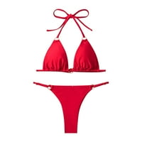 Yubnlvae Žene Solid Boja Bikini Set Plivanje Dva kupaća kupaći kostim