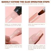 Produžni gel za vrhove noktiju i pritisnite nokte Brzi dugotrajni trajni ekstenzijski gel Easy diy nokti